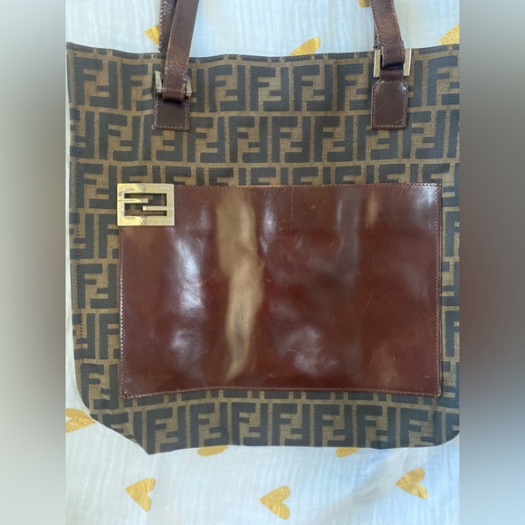 💯Authentic Vintage Fendi Zucca - Picture 3 of 12